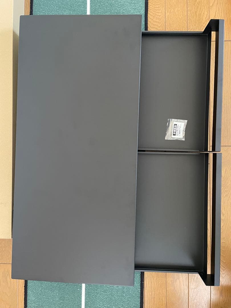 《16日まで値下げ》tower キッチン家電下引き出し&スライドテーブルW80