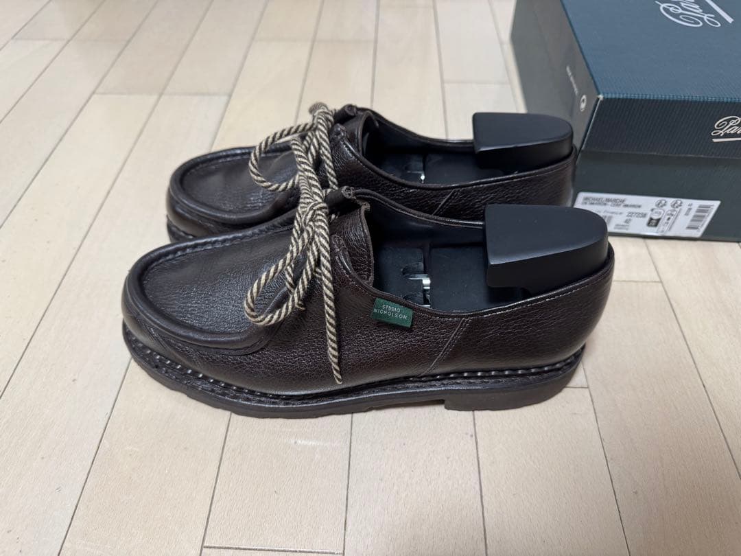 スタジオ ニコルソン 別注 ディアスキン Paraboot ミカエル 42