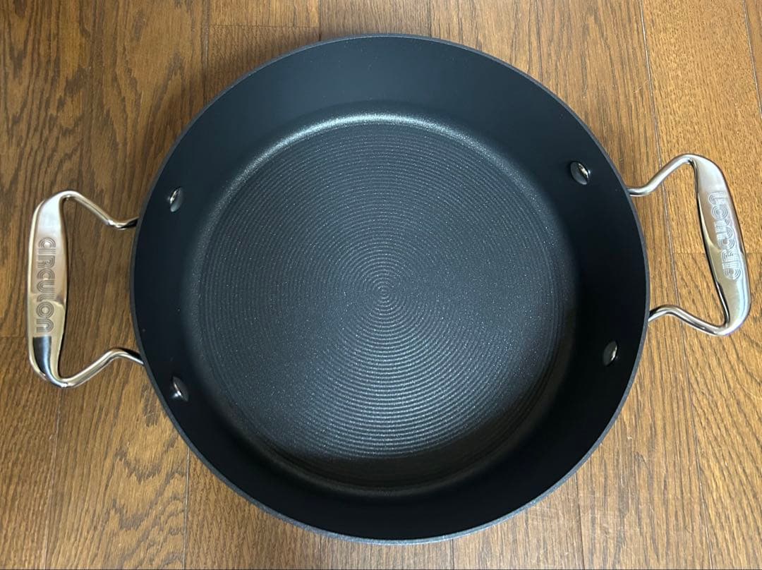 よしCIRCULON 両手鍋 蓋付き 4QT/27cm/3.8L