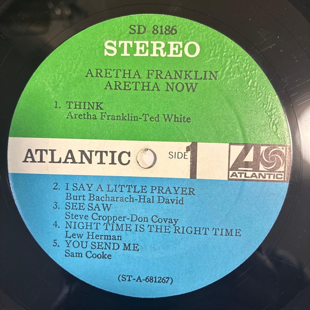 アレサフランクリン 名盤 レコード アレサナウ USオリジナル盤
