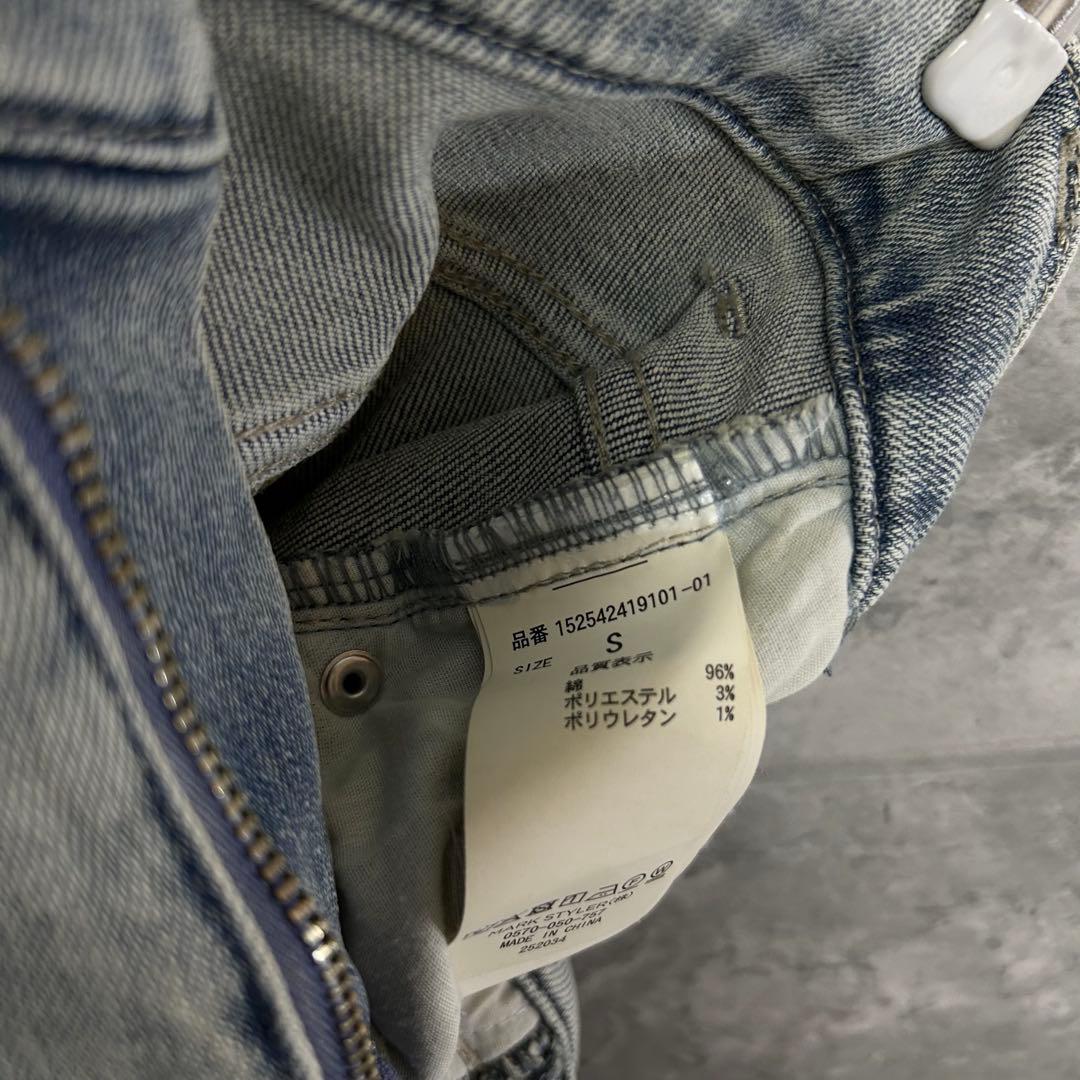 RESEXXY カットアウトリボンデニムパンツ S ブーツカット 人気　フレア