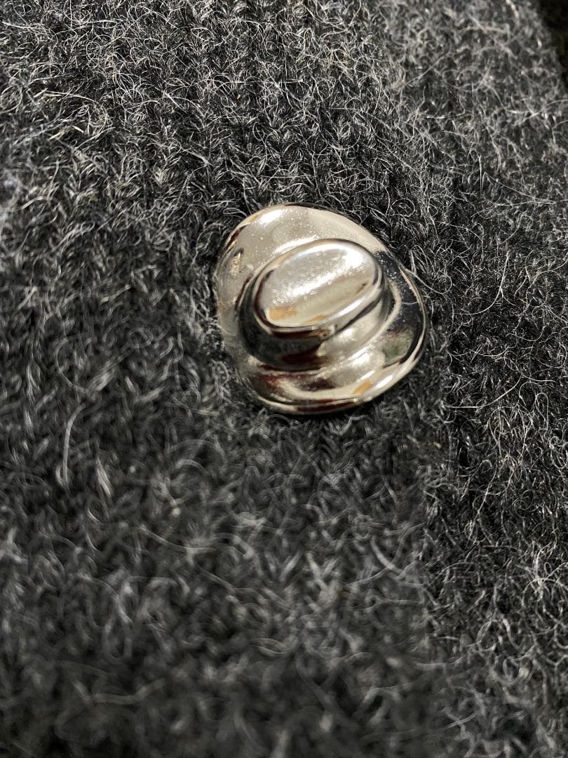 新品 ZARA ジャカードニットボタンカーディガン L