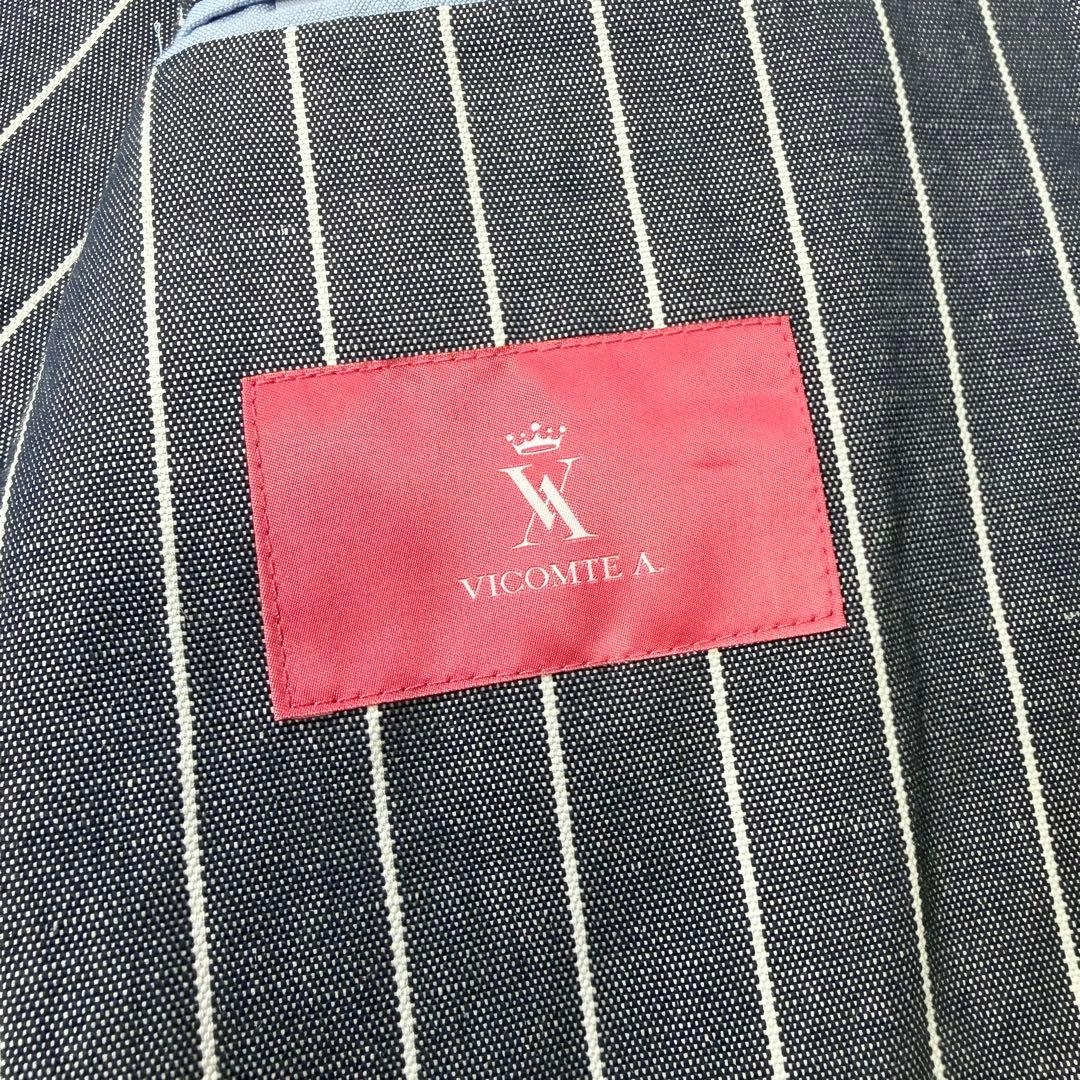 VICOMTE A. イタリア製高級生地使用 テーラードジャケット ストライプ