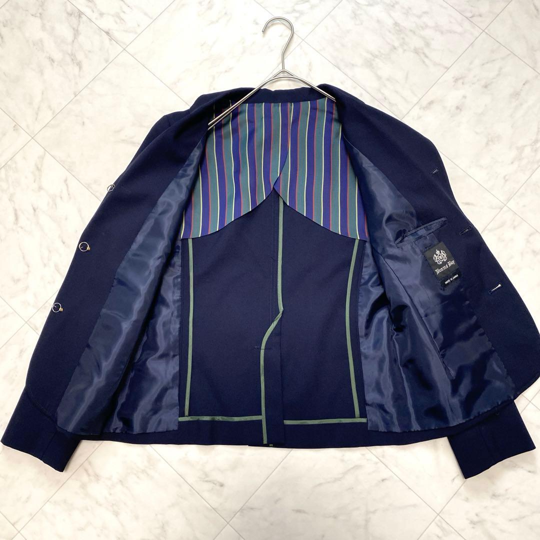 極美品✨BEAMS BOY 紺ブレ　金ボタン　ネイビーテーラードジャケット