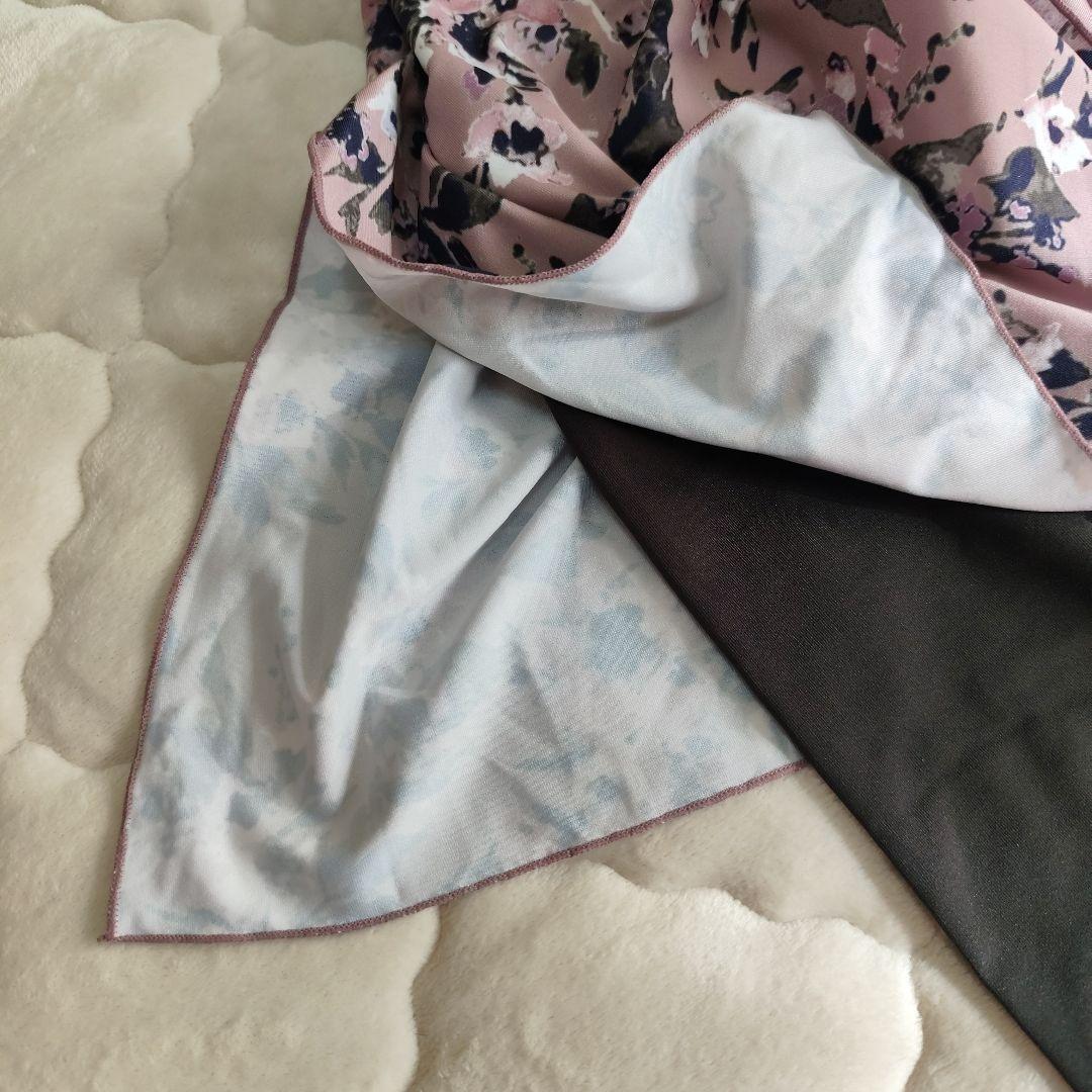 チャコット　花柄　蝶刺繍　ブラウン　レギンスパンツ
