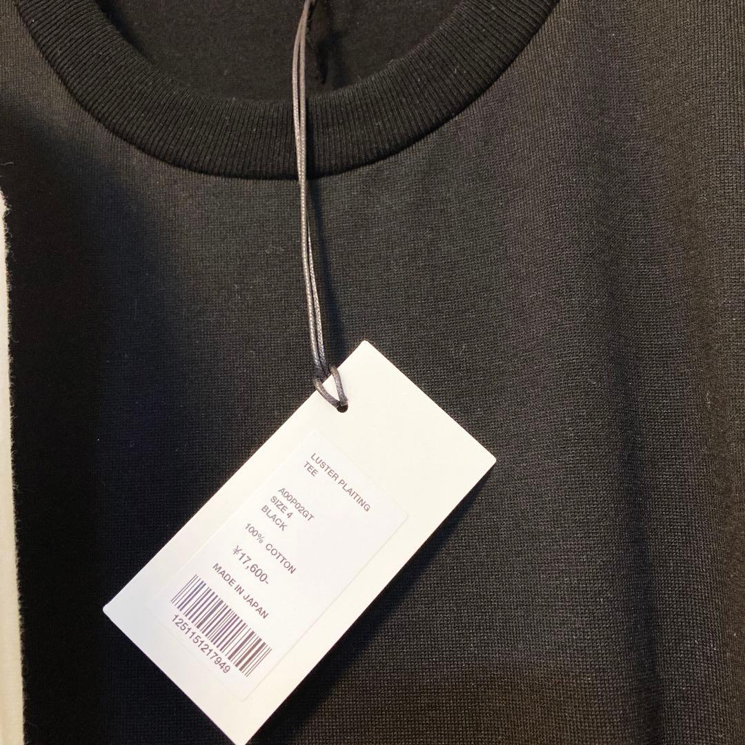 25SS Auralee ラスタープレーティング Tシャツ ブラック ホワイト