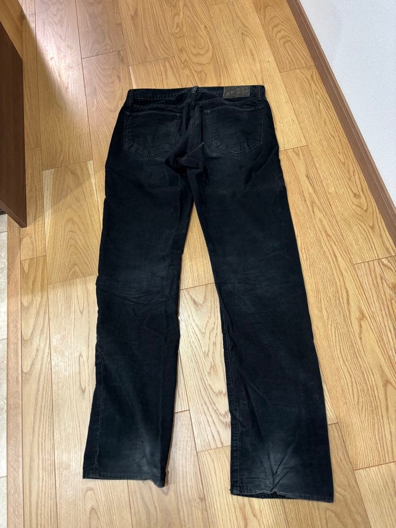 RRL ダブルアールエル　ラルフローレンのコーデュロイパンツ　ブラック