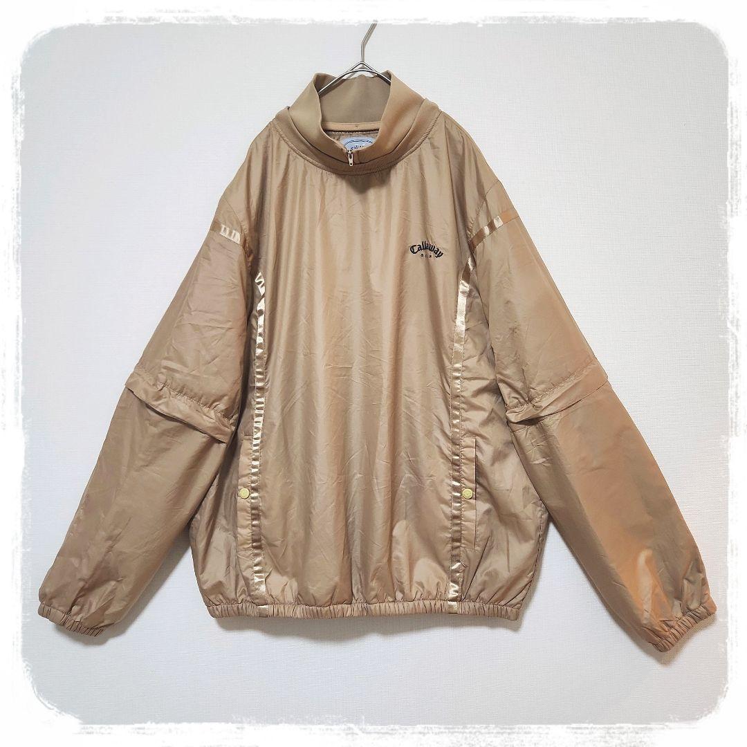 美品✨️　希少　4way　ゴルフ　ナイロンジャケット　石川遼　ゴールド