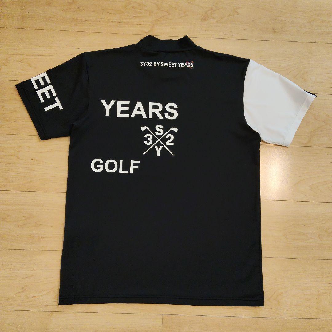 【L】 美品 SY32 BY SWEET YEARS GOLF 半袖モックネック