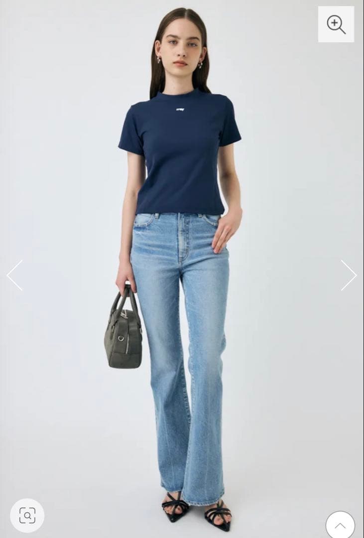 【新品・未使用品】MOUSSY MVS L.BLU フレア　22