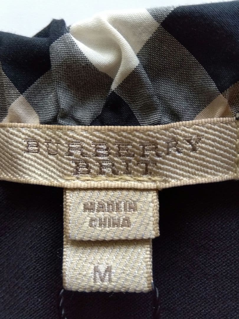 【新品・タグ付き】Burberry バーバリーブラック半袖ポロシャツ　M サイズ
