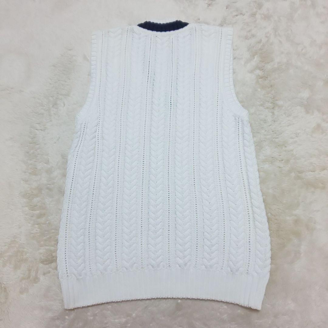 【極美品/希少】OLD GUCCI ヴィンテージ ケーブル チルデンニットベスト