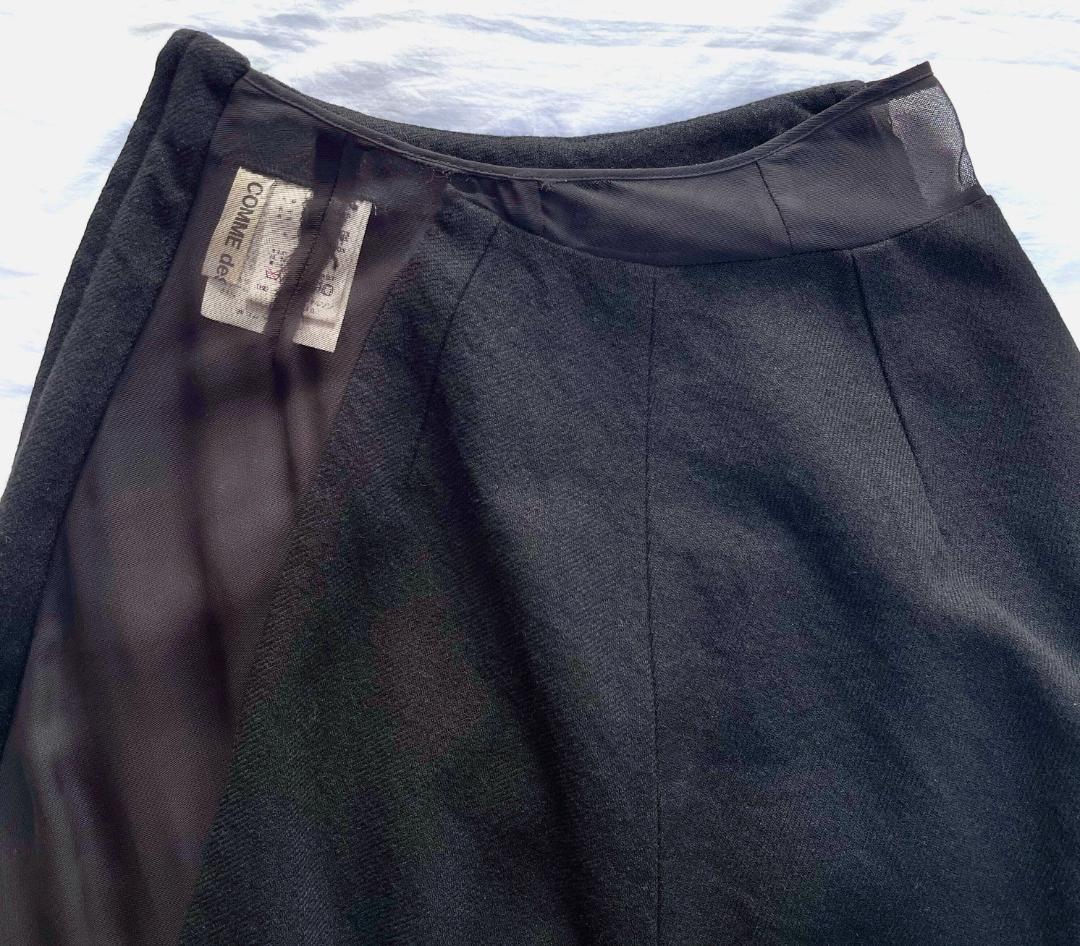 COMME des GARÇONS　ウールとオーガンジーのスカート