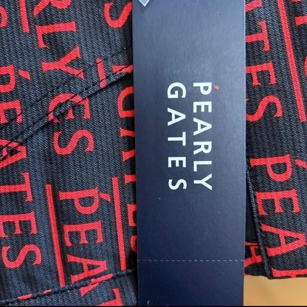 ☆新品☆ PEARLY GATES ストレッチパンツ M ブラック/レッド