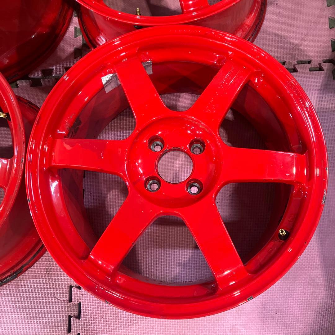 n*フ様 レイズ TE37 17インチ PCD100×4H 8.5J +40 4