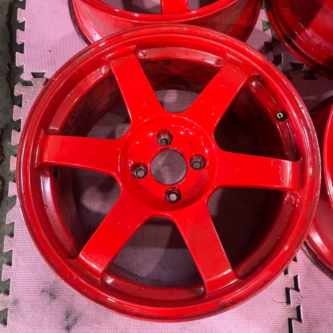 n*フ様 レイズ TE37 17インチ PCD100×4H 8.5J +40 4