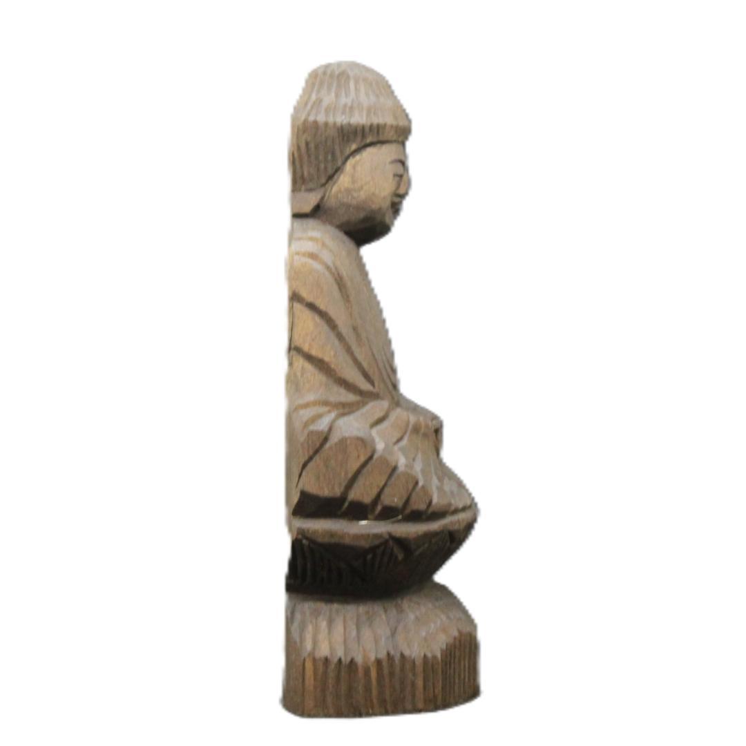 受注製作：阿弥陀如来坐像(15cm)仏像 円空仏 摸刻 木彫（納期14日）
