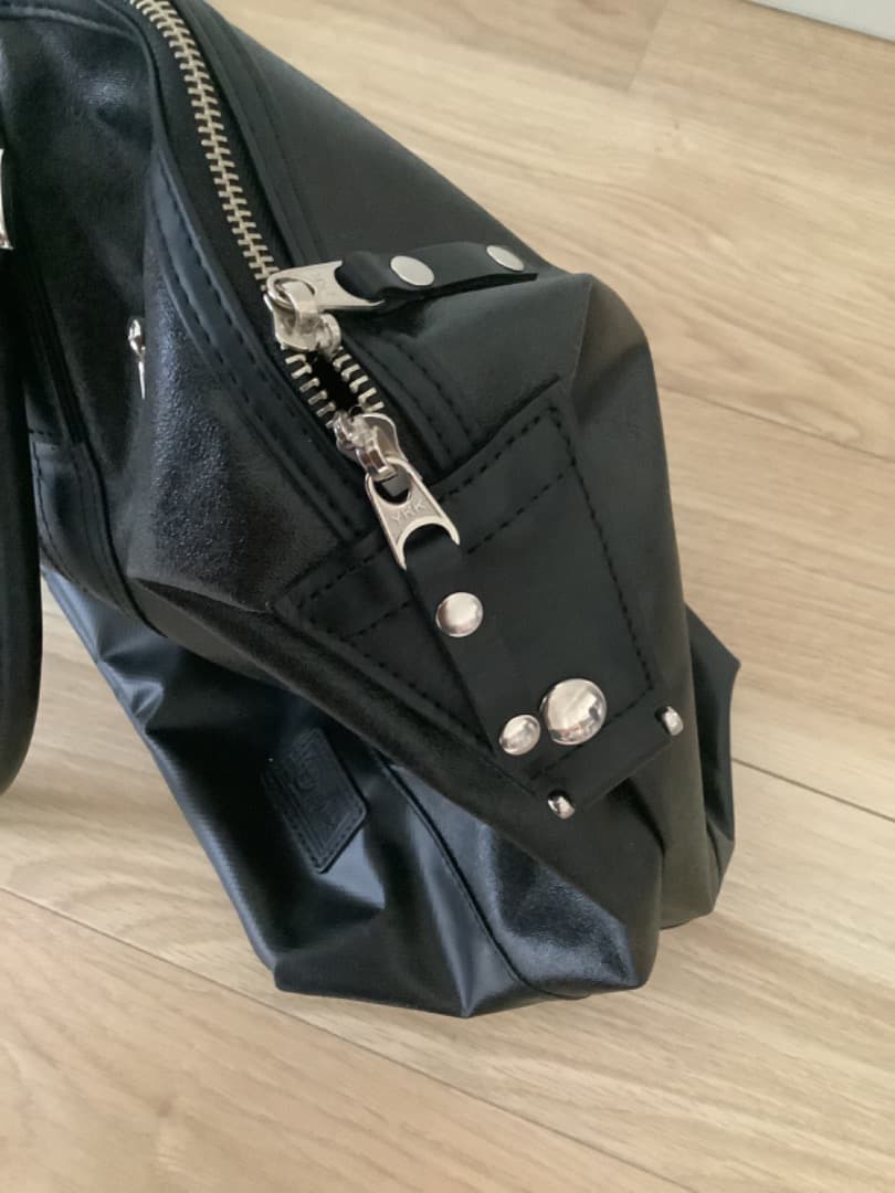 森野帆布×SIGNALFLAG 大容量　ボストンバッグ　黒　ショルダーバッグ