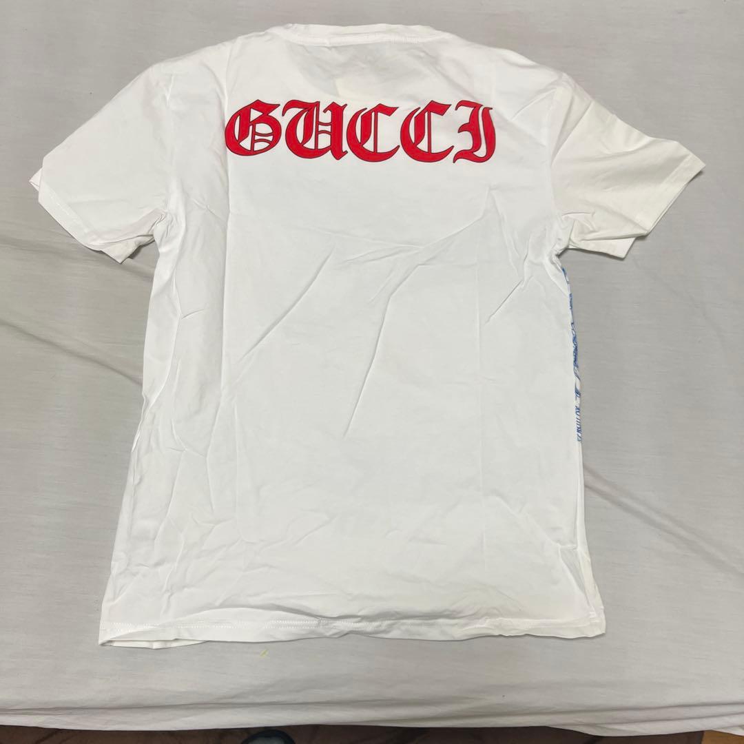 GUCCI 蛇イラスト Tシャツ ホワイト