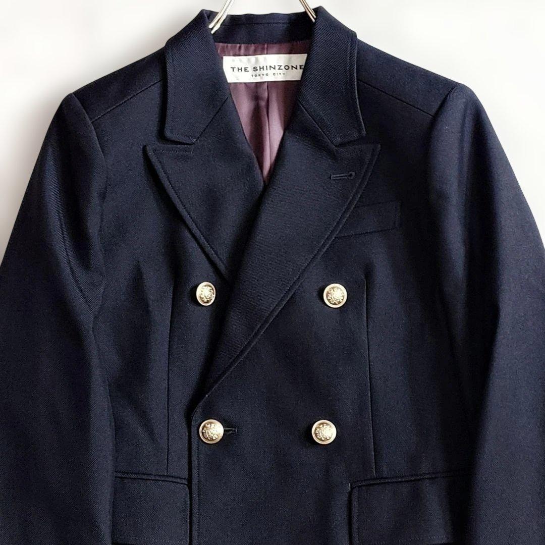 ち*く様 最終オークション❣️24SS ザシンゾーン リーファージャケット 紺ブ