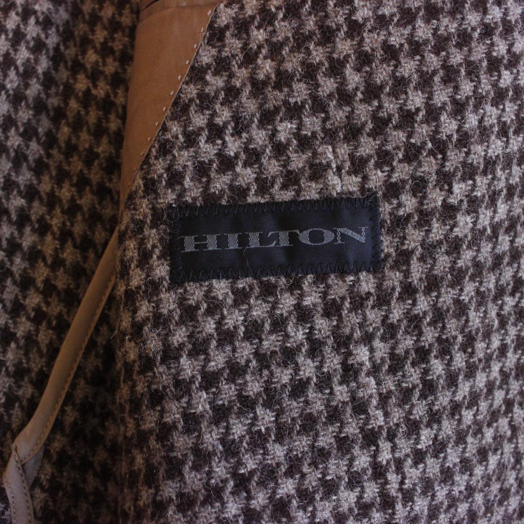 HILTON リングジャケット テーラードジャケット ハウンドトゥース ツイード