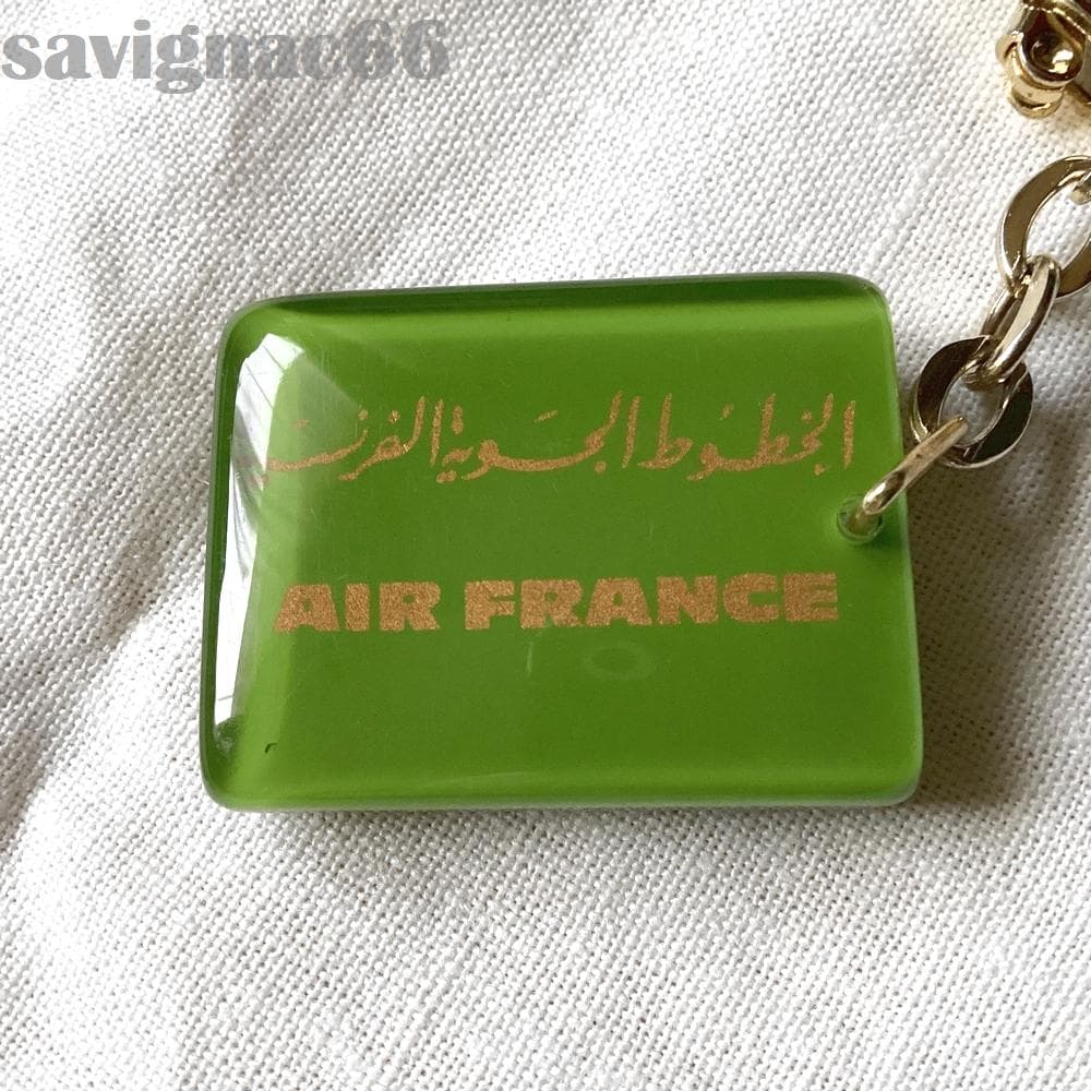60s フレンチキーホルダー ブルボン AIR FRANCE 鳥 アラビア