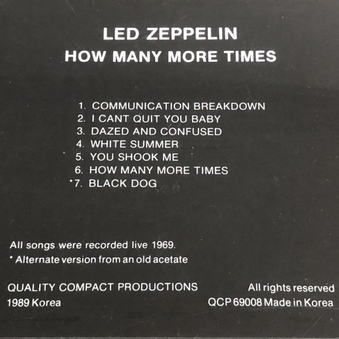 レッド・ツェッペリン/HOW MANY MORE TIMES/1969