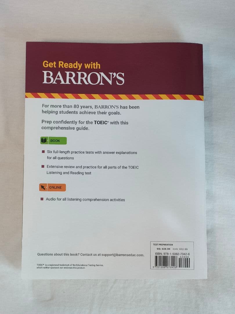 語学・辞書・学習参考書 Get Ready with BARRON'S