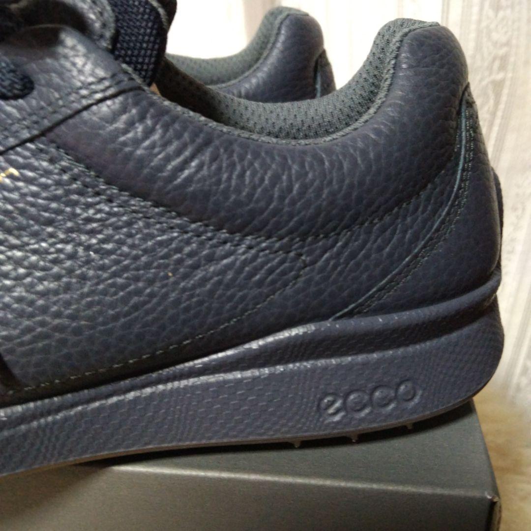 ECCO ネイビー レザー スニーカー