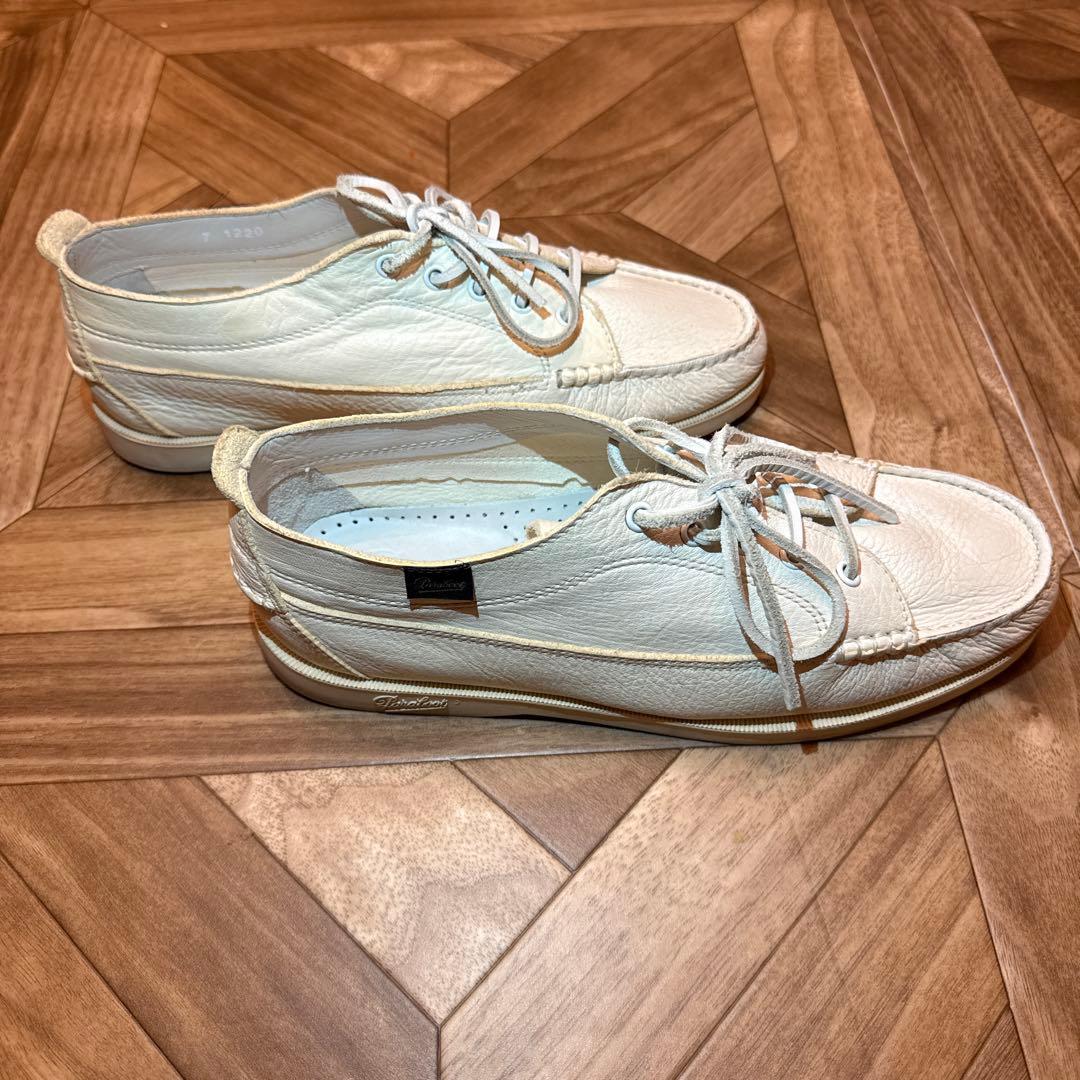 Paraboot MALIBU デッキシューズ モカシン / ホワイト