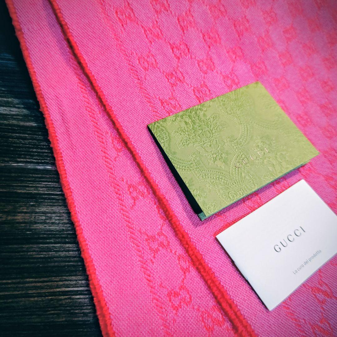 ❤美品箱付き❤GUCCI マフラー ストール ショールスカーフ❤ピンク❤
