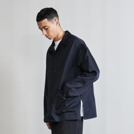 美品 H BEAUTY&YOUTH コットンシルクシャツジャケット サイズS