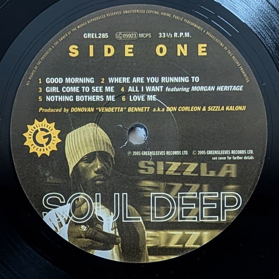 希少盤 Sizzla Soul Deep Be Strong レコード レゲエ
