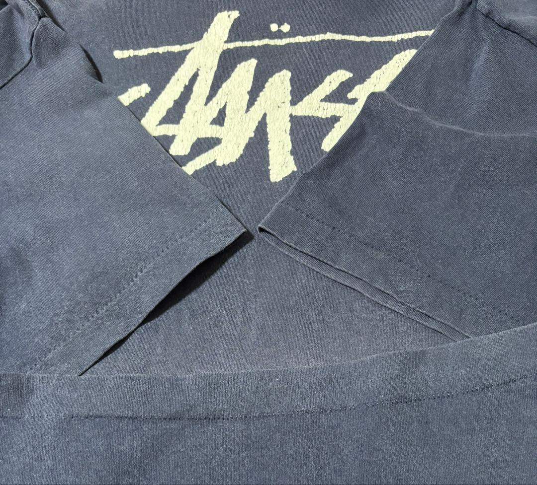 90sOLDSTUSSY黒タグstocklogo OLDSKOOLCREW XL
