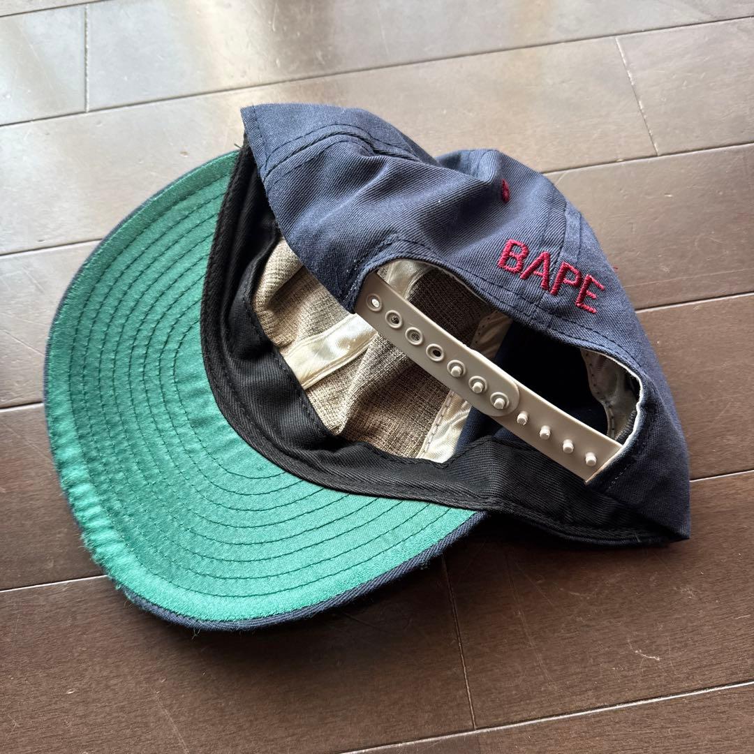 A BATHING APE ネイビーキャップ