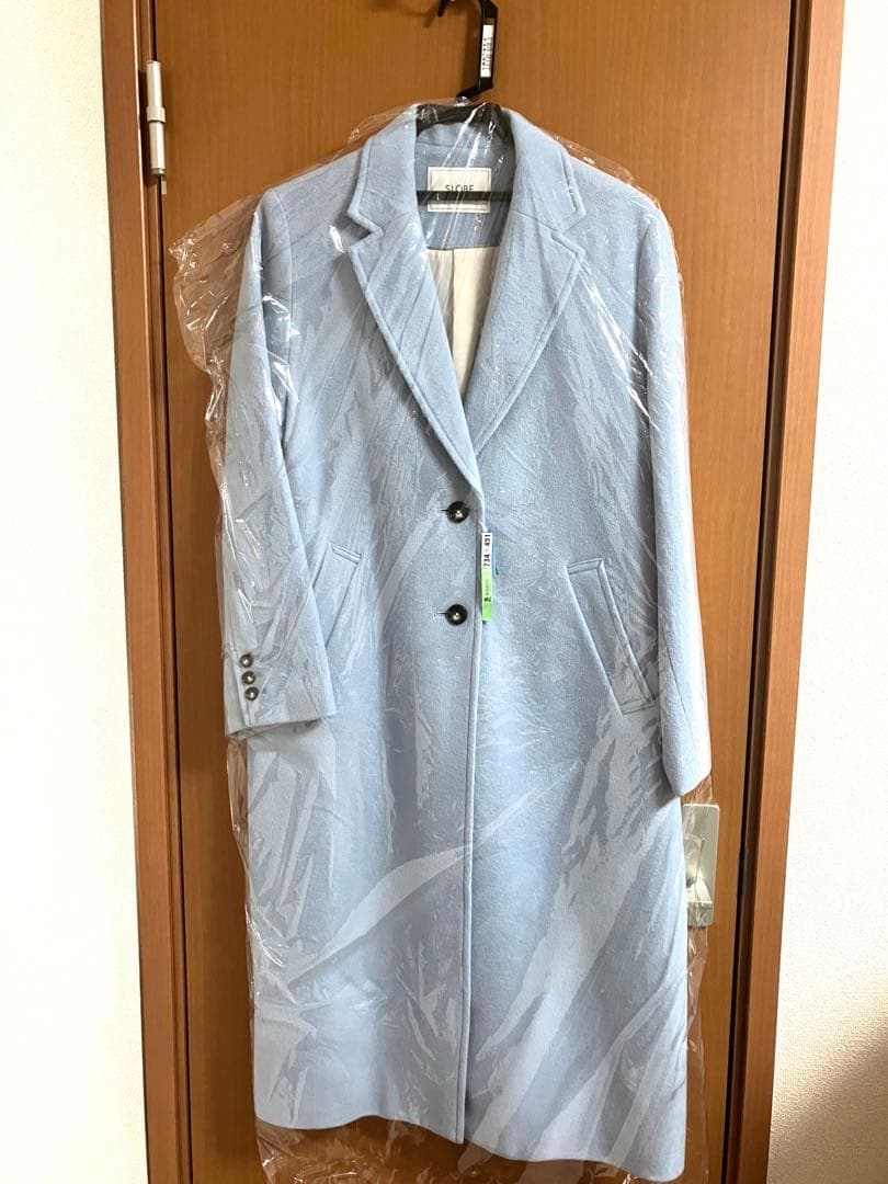 SLOBE IENA サックスブルー　チェスターコート