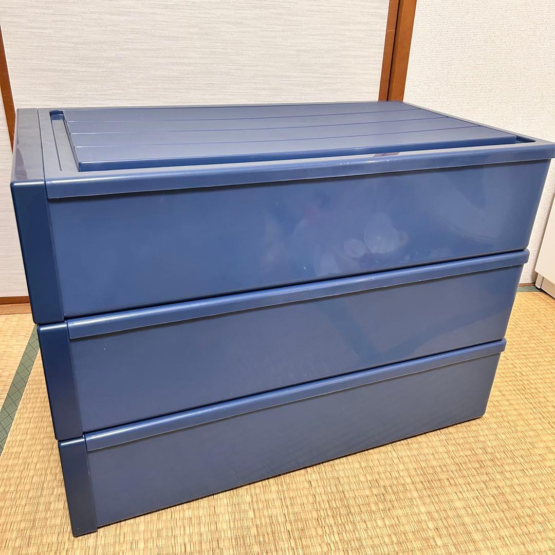 Fitsケース　74フィッツケース　押入サイズ　ロング　スリム　天馬　3つセット