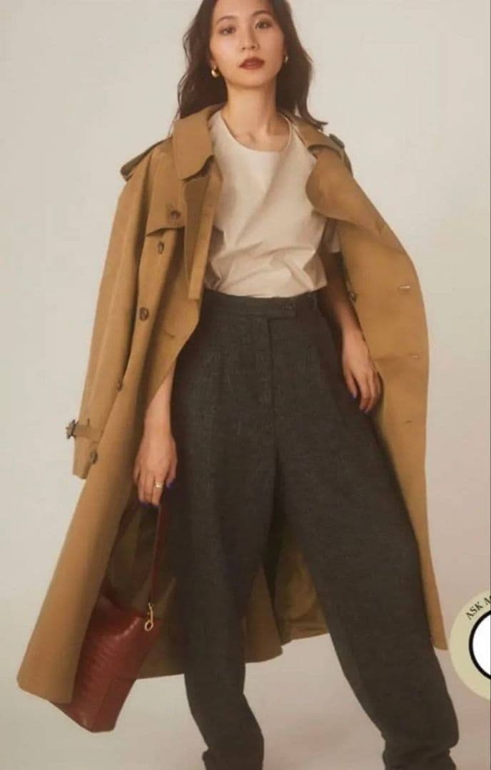 美品✨RANDEBOO ランデブー トレンチコート ロングコート キャメル
