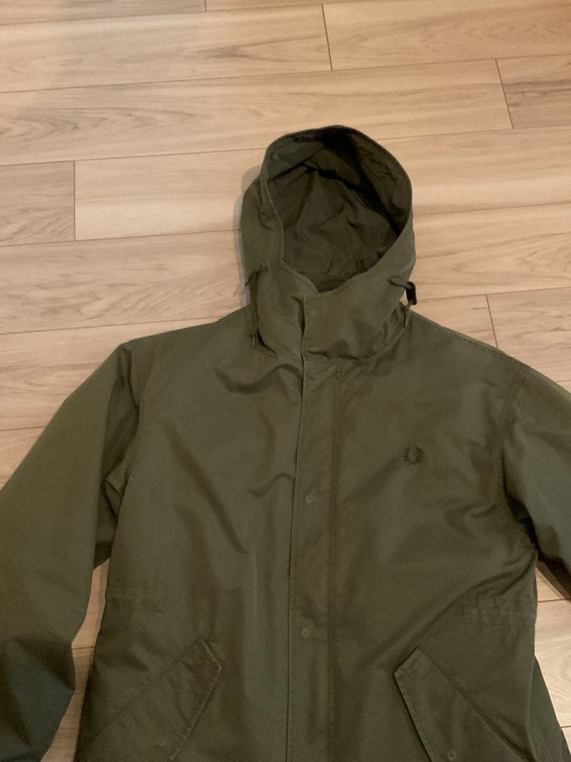 FRED PERRY フレッドペリー モッズコート チェック柄ダウンライナー付き