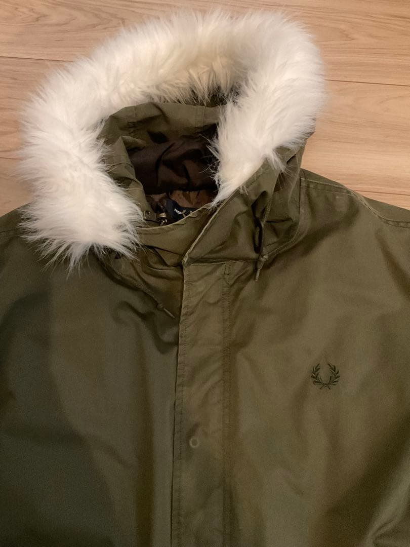 FRED PERRY フレッドペリー モッズコート チェック柄ダウンライナー付き