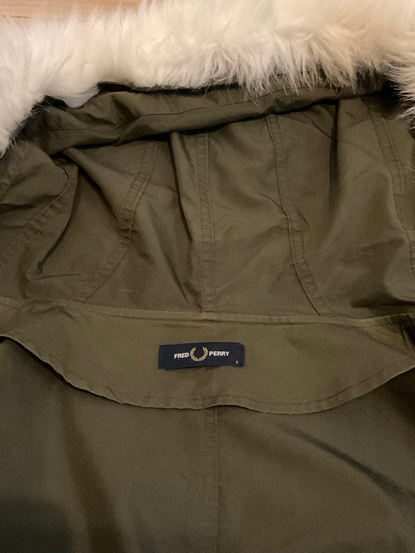 FRED PERRY フレッドペリー モッズコート チェック柄ダウンライナー付き