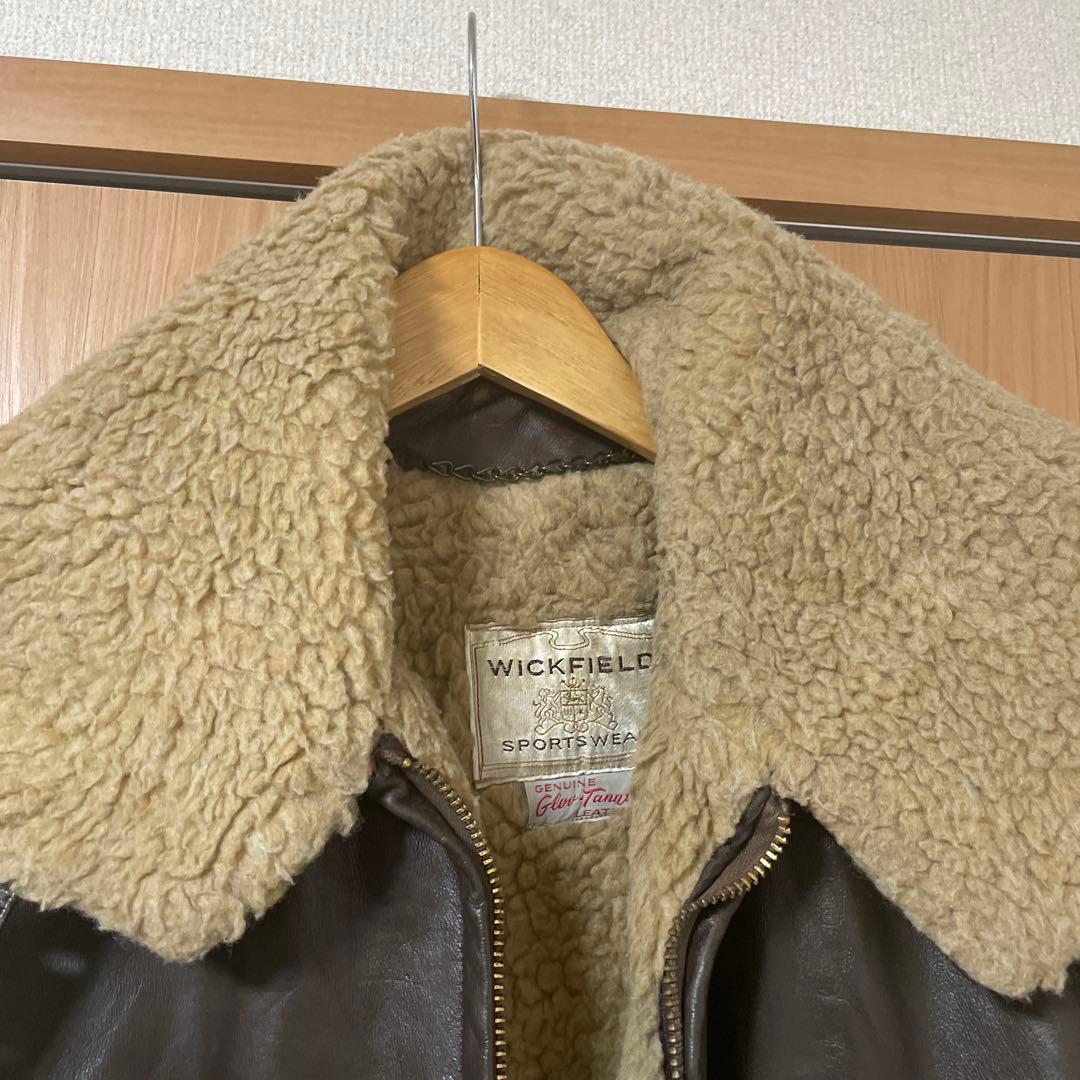 50's G-1 ヴィンテージ ムートンジャケット カウレザー シープボア