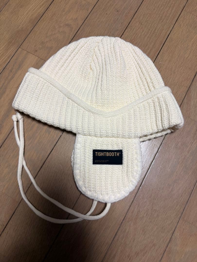 TIGHTBOOTH FLIGHT BEANIE フライトビーニー 黒　白