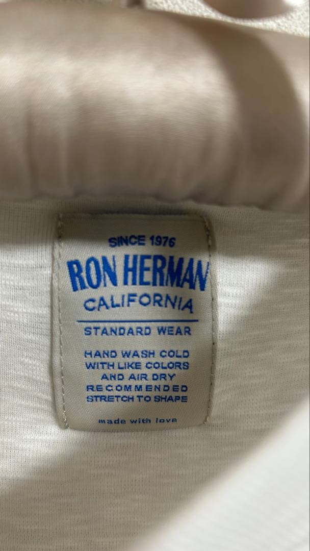 RON HERMAN ホワイト クルーネック Tシャツ