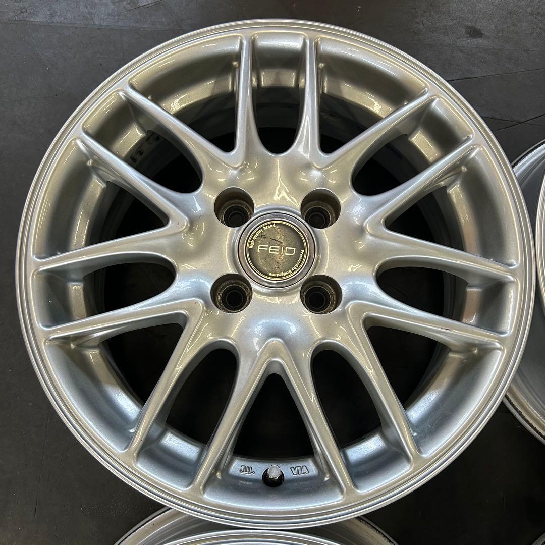 中古アルミ4穴車　15x6.0 フィット、アクア、ヤリス、カローラ、スイフトなど