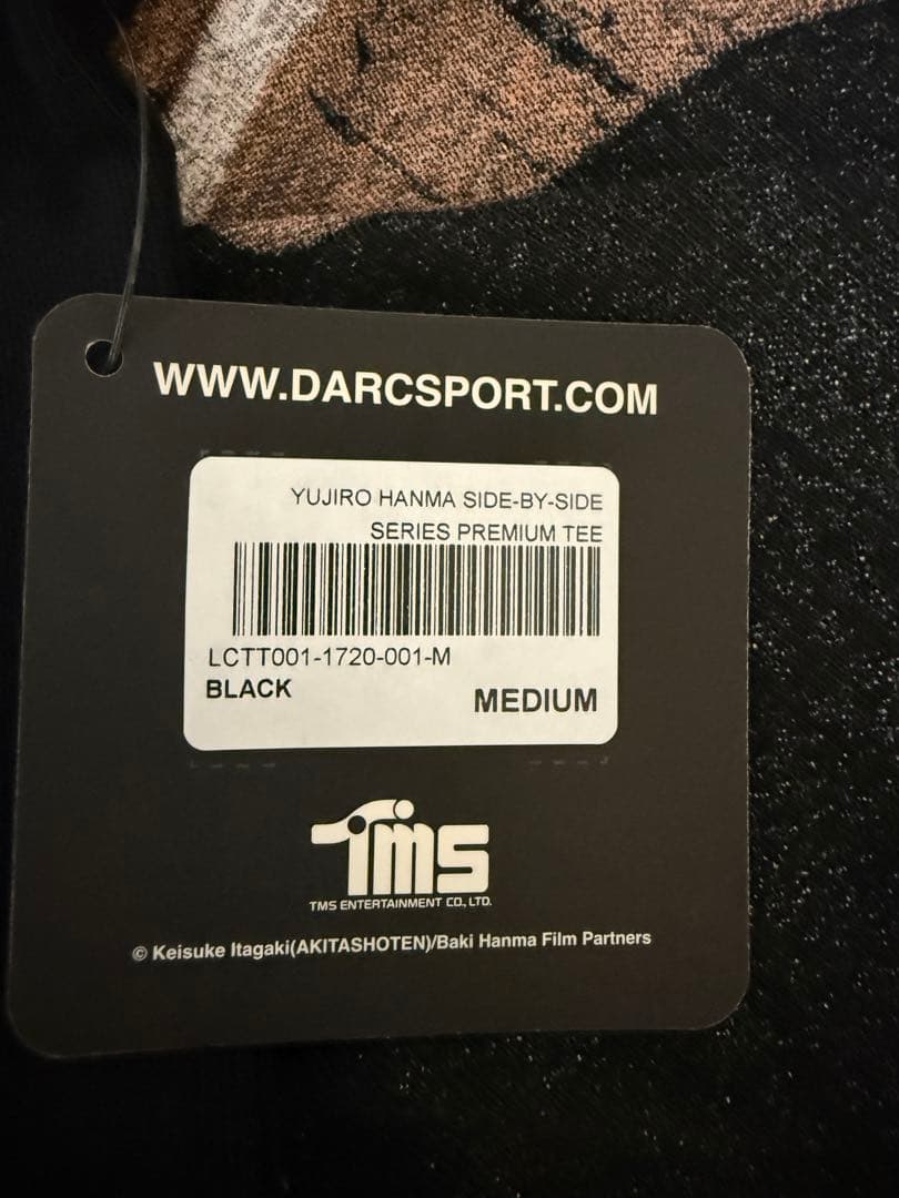 DARC SPORT x 刃牙 範馬勇次郎　Tシャツ　Mサイズ　黒
