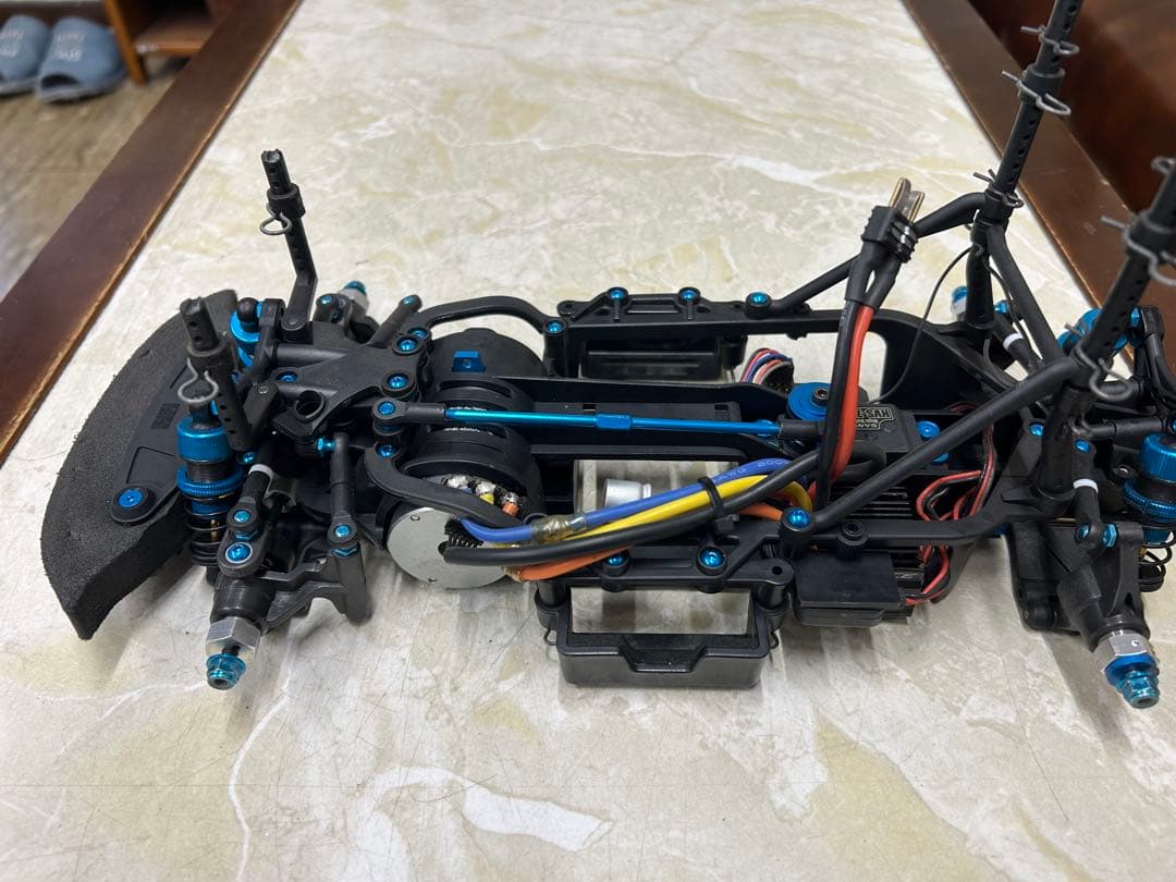 Kazu　タミヤ　M-07シャーシ　メカ、モーター付き