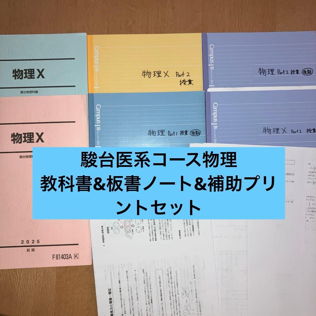 t*a様 駿台医系コース物理セット　板書付き