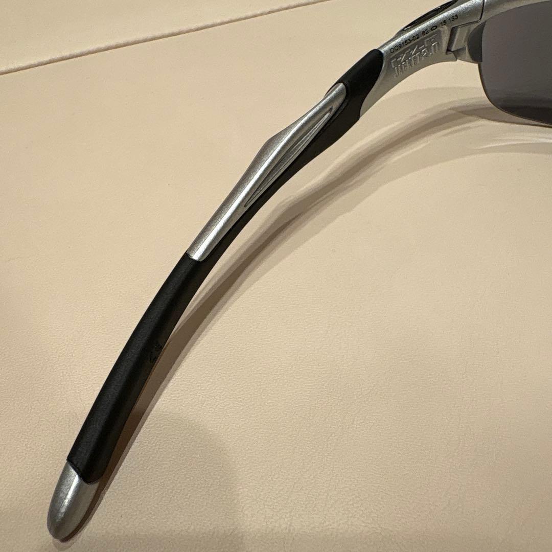 Oakley スポーツサングラス シルバー/ブラック