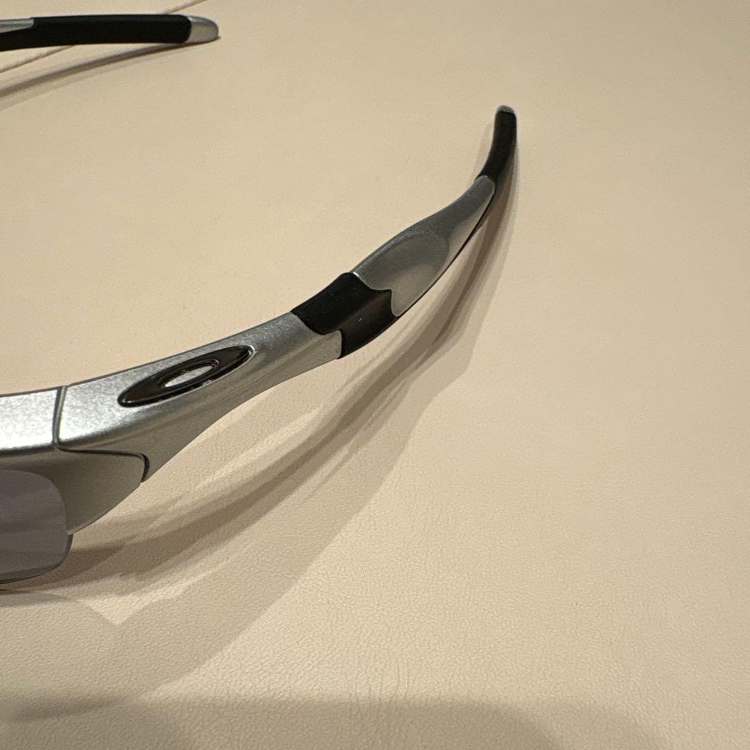 Oakley スポーツサングラス シルバー/ブラック
